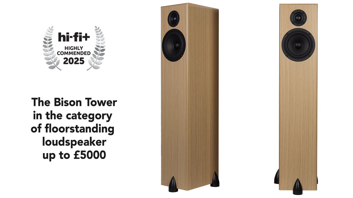 totemacoustic's tweet photo. “I was utterly lost in the power of the Bisons to transport me and bury me under the waves of the music.”

#totembisontower #loudspeaker #luxury #music #hifiplus #awardwinning https://t.co/aN135ClHkv