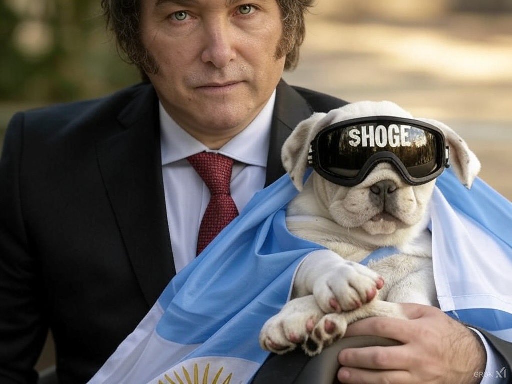 Tothemooooon3's tweet image. Day 1 of posting until Super President @JMilei acknowledges this adorable $HOGE puppy.