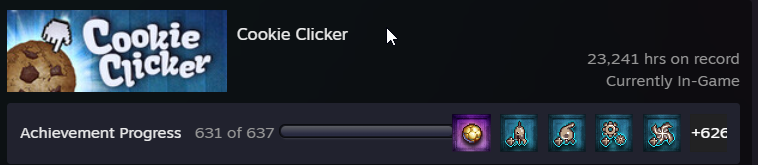 SaxManKyle's tweet photo. yearly update on
@PDT1060 's cookie clicker playtime......brother let your computer sleep. https://t.co/T5thDE33te