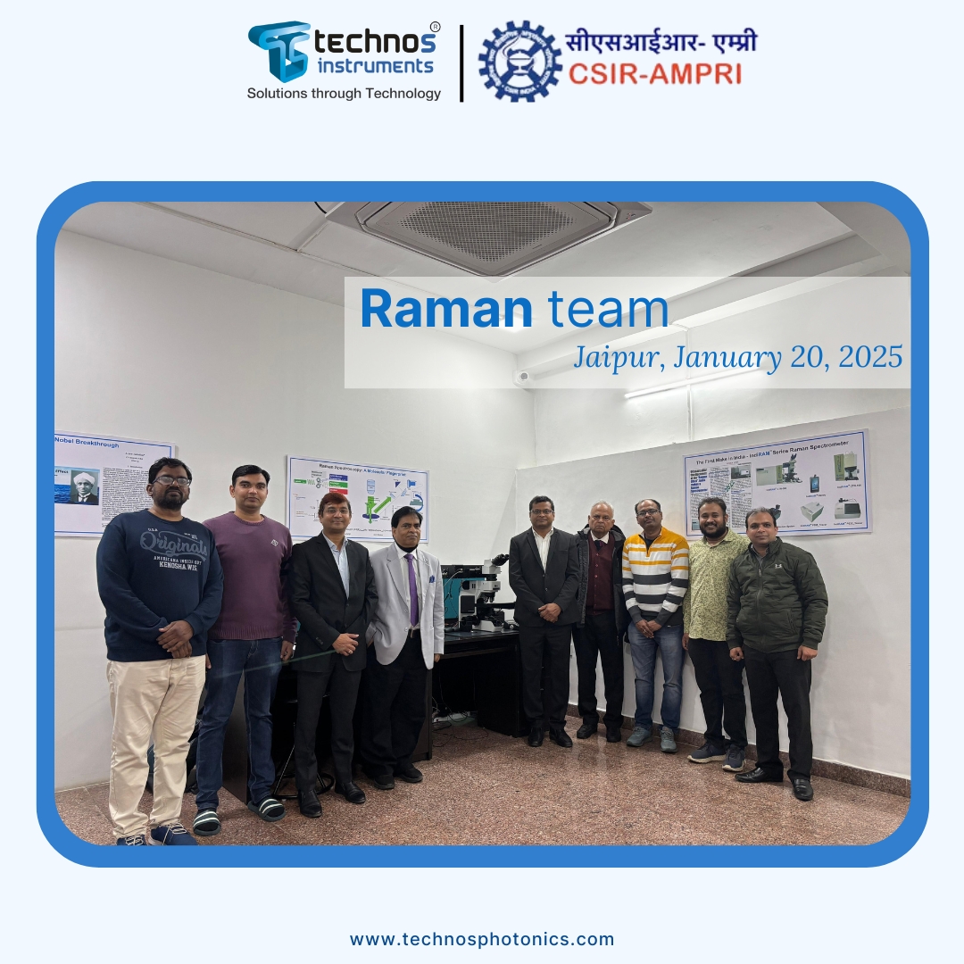 TechnoSInstrume's tweet photo. Thrilled to announce the FIRST 'IndiRAM-CTR - Make in India Confocal Micro Raman Spectrometer,' developed under CSIR-NMITLI by CSIR-AMPRI &amp; TechnoS Instruments, has reached a commercialization milestone with 10 institutions across Academia, R&amp;D, and Industry! 🇮🇳✨ #MakeInIndia https://t.co/sctYyVV9R8