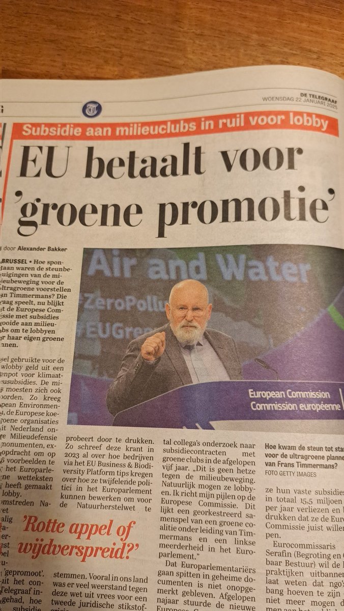 Milieuorganisaties verrichten diensten in opdracht en ontvangen daarvoor een betaling.  Op zijn minst #BTW afdragen lijkt me, net zoals een nader onderzoek naar de vennootschapsbelastingplicht wenselijk is. Zo'n Ngo oefent een bedrijf uit.. <a href="/fmeeus1/">Ferdinand Meeus</a>