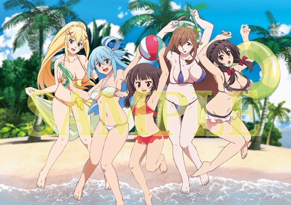 FormerSOA's tweet photo. Which Girl would you hang out with at the beach? 💙❤️💛

Konosuba https://t.co/4B1hCC82HF