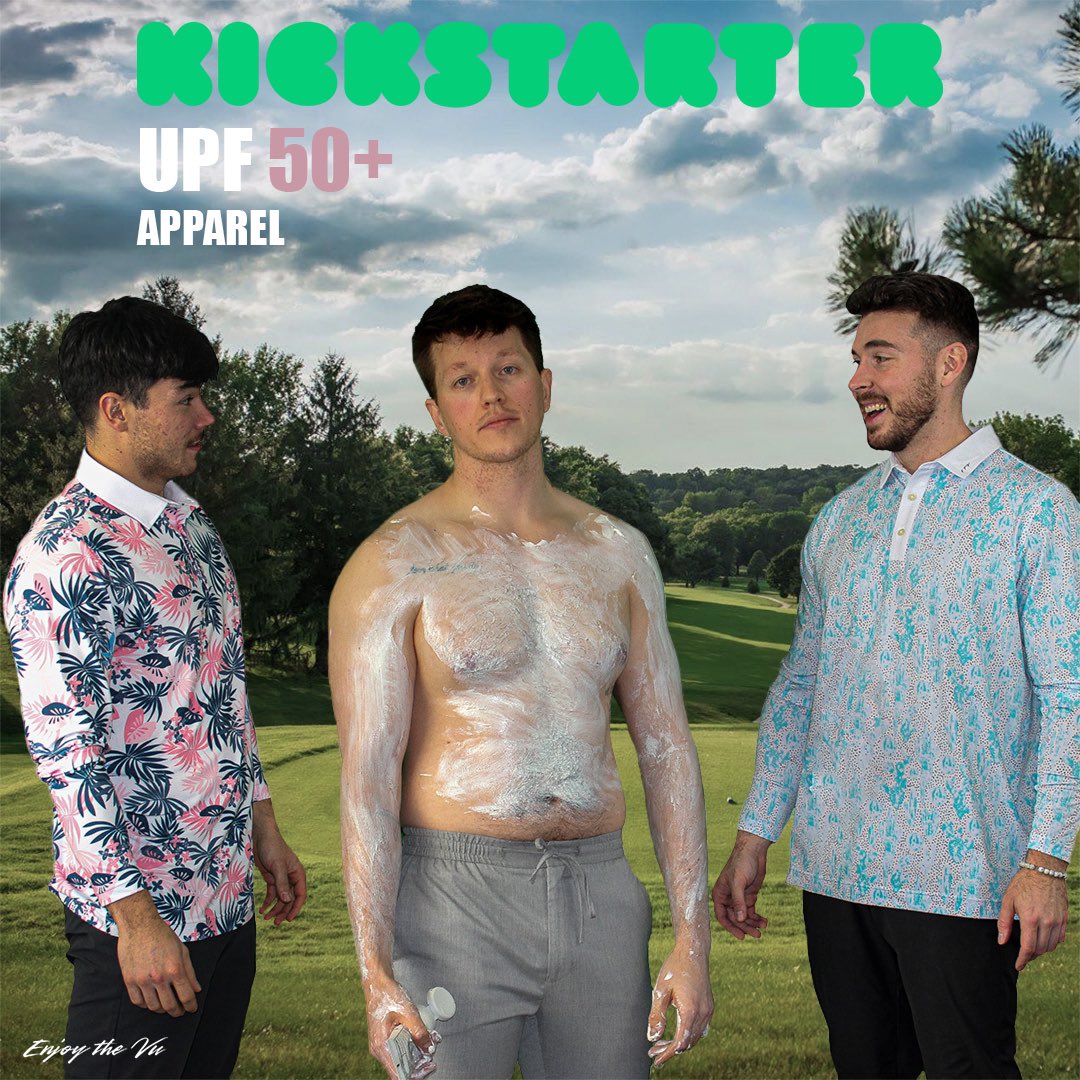 ETVApparel's tweet photo. We are in our pre launch! Following our campaign would mean everything to us! 

https://t.co/AJmmYVmEq8
#kickstarter #golf #UPFclothing #crowdfunding #sunprotection https://t.co/ztyuO0RY3n