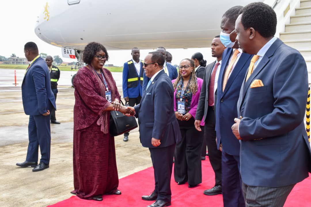 Ethiopian Airlines celebrated the arrival of its first Airbus A350-1000 in Entebbe with a traditional water salute, underscoring its commitment to the Ugandan market. The aircraft flew in from Addis Ababa with H.E. Taye Atske Selassie,<a href="/TayeAtske/">Taye Atske Selassie</a> ,President of FDRE, onboard,