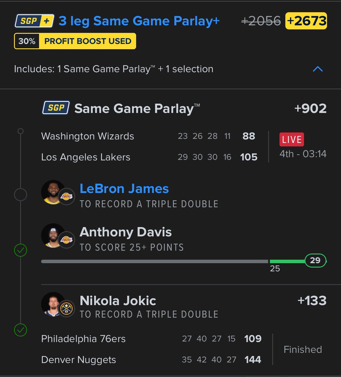 JWesley2018's tweet photo. @onlyparlays https://t.co/fmyiosdU3r