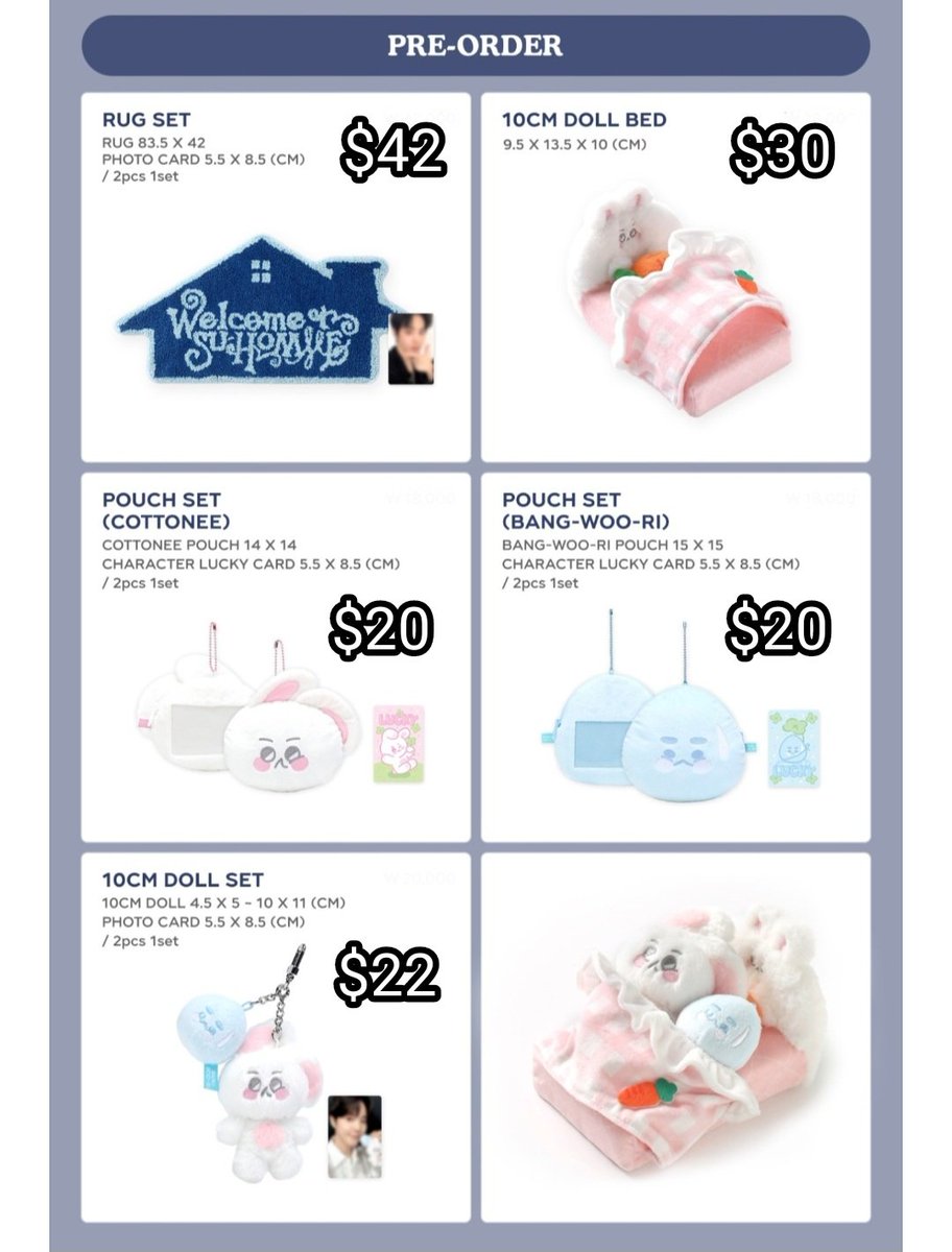 callmesnowberry's tweet photo. SUHO ancore Concert Suhomme official md proxy order

📌 ⭐️with photocard
⭐️Slogan
⭐️Fortune scartch
⭐️Room shoes
⭐️Bag
⭐️Hoodie
Acrylic stand
Fabric calendar
⭐️Diary
Tincase
⭐️Rug
10cm doll bed
Pouch
⭐️10cm doll cottonee
📌 Paypal/WW shipping

Dm me for order and details https://t.co/7acgBxtQia