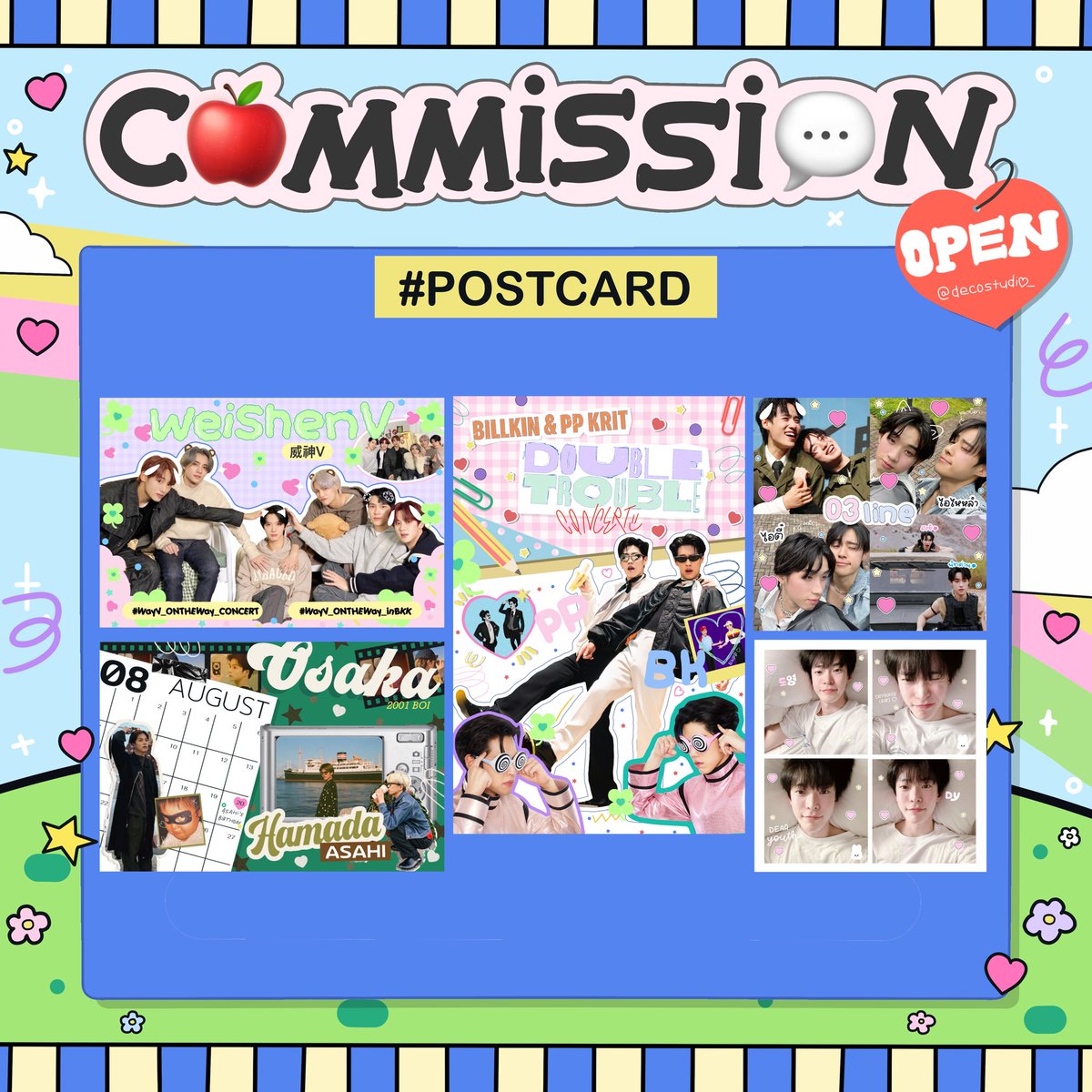decostudio_'s tweet photo. ( คิวว่าง ) : commission open now 🍎🌟

💬 งานอื่นๆสามารถ dm มาสอบถามได้เลย
💬 แก้งานได้ไม่มีบวกเพิ่ม

* รองานประมาณ 2-3 วัน (งานเร่ง +40) *

#รับออกแบบ #รับออกแบบโปสการ์ด #รับออกแบบของแจก #รับออกแบบgiveaway https://t.co/eL7MQmUwdK