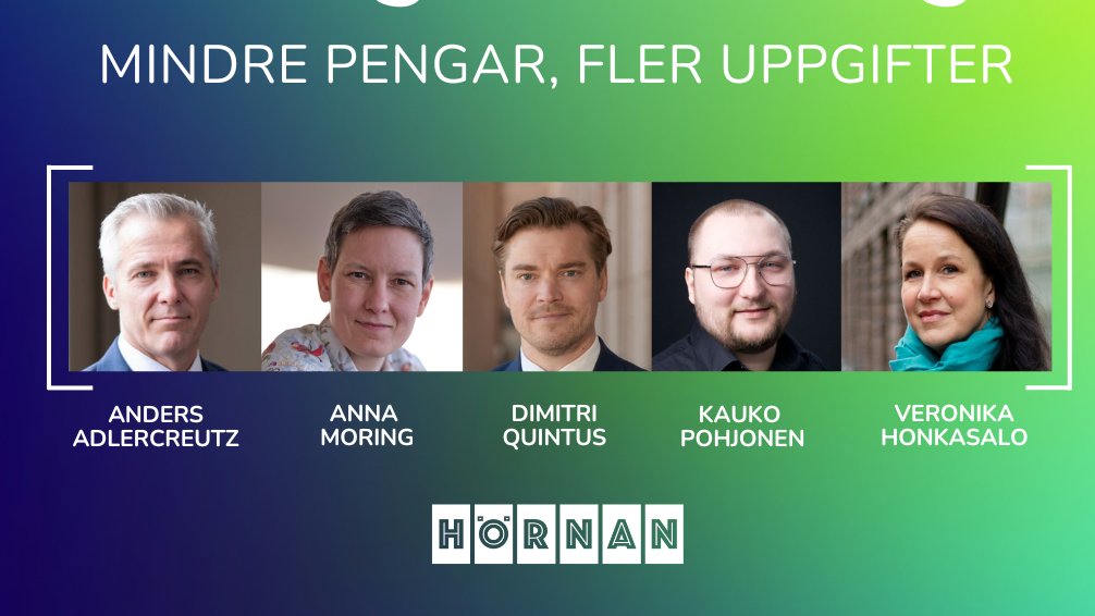 Nya reformer, fler uppgifter för lärarna och samtidigt mindre finansiering att röra sig med. Hur går det ihop? Kom och lyssna på riksdagspartiernas svar i Hörnan på Educamässan den 25 januari klockan 10.10!

#hörnan #educa 

fsl.fi/pa-gang/uttala…