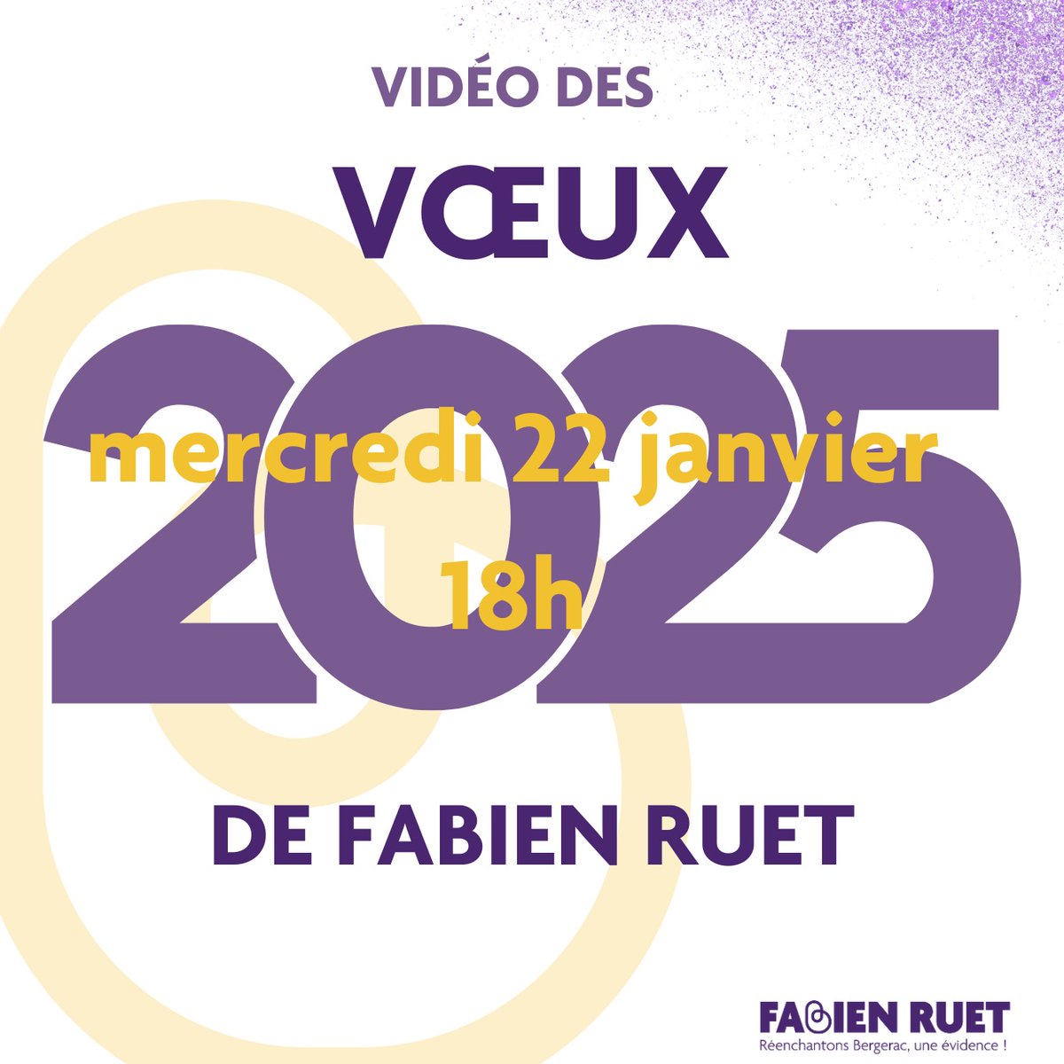 🎬 Nous nous retrouvons ce soir en vidéo pour les voeux de nouvelle année.  #Bergerac #Bergeracmaville #Dordogne #Périgord #Voeux #NewYear2025