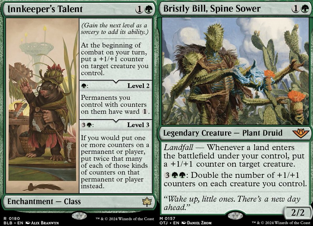 ToneinM's tweet photo. @MTGGoldfish @theboyofcheese 又可以draw2又可以打 #Luxa
#Innkeeper's Talent
#Bristly Bill, Spine Sower https://t.co/9BcYYWmUWR