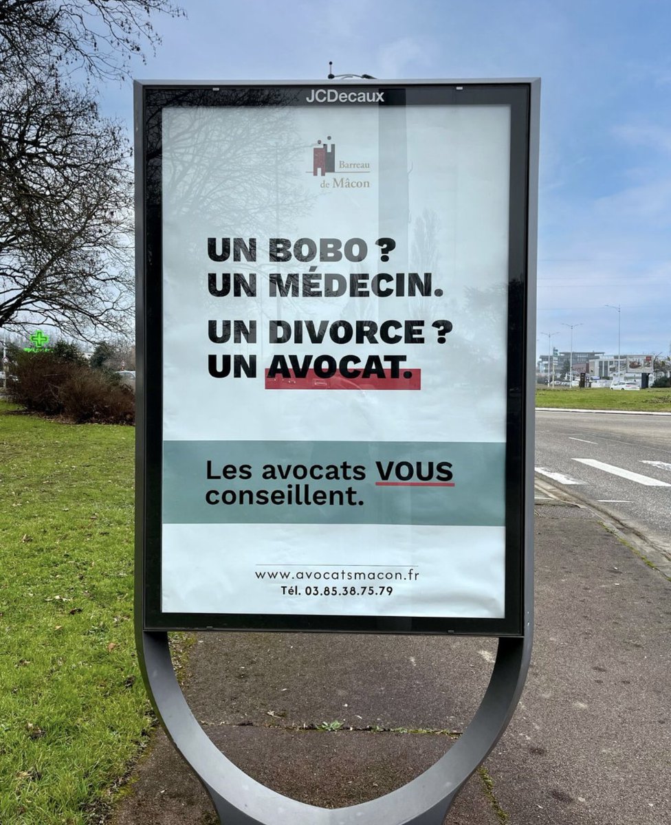 COBEST (@cobest_) on Twitter photo Ça se passe dans l’Est, à Mâcon et c’est une superbe campagne de communication 👏 #avocats <a href="/Bat_Macon/">Bâtonnier de l’Ordre des avocats Mâcon-Charolles</a> <a href="/Conf_Batonniers/">ConférenceBâtonniers</a> <a href="/CNBarreaux/">Conseil national des barreaux - les avocats</a> Ça se passe dans l’Est, à Mâcon et c’est une superbe campagne de communication 👏 #avocats <a href="/Bat_Macon/">Bâtonnier de l’Ordre des avocats Mâcon-Charolles</a> <a href="/Conf_Batonniers/">ConférenceBâtonniers</a> <a href="/CNBarreaux/">Conseil national des barreaux - les avocats</a>