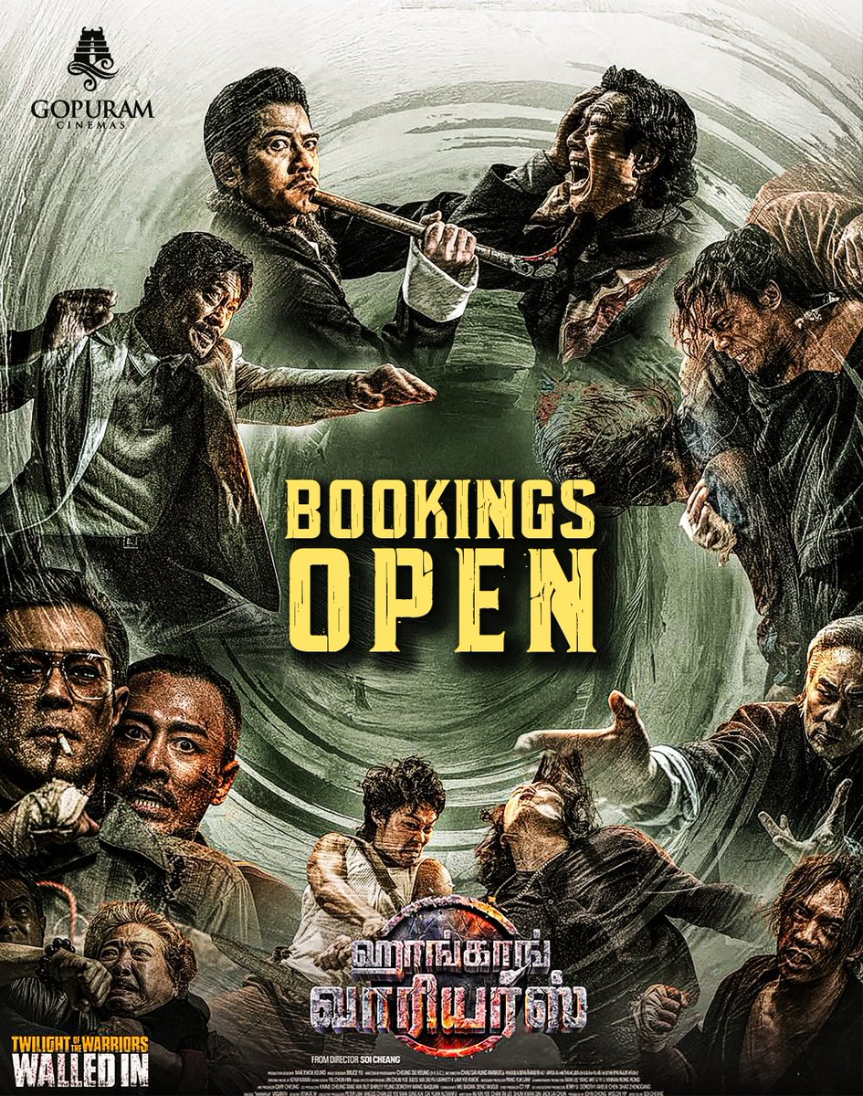 Gopuram_Cinemas's tweet photo. #HongKongWarrior is set to uncover the hidden truths of the Walled City 🥷🏻⚔️ Bookings Open Now at our @Gopuram_Cinemas!
Book Now - https://t.co/bt5EvzZm7E
Experience it with Laser Projection and Dolby ATMOS🔊
#GopuramCinemas #HongKongWarriors #LouisKoo #SammoKamBoHung #RichieJen