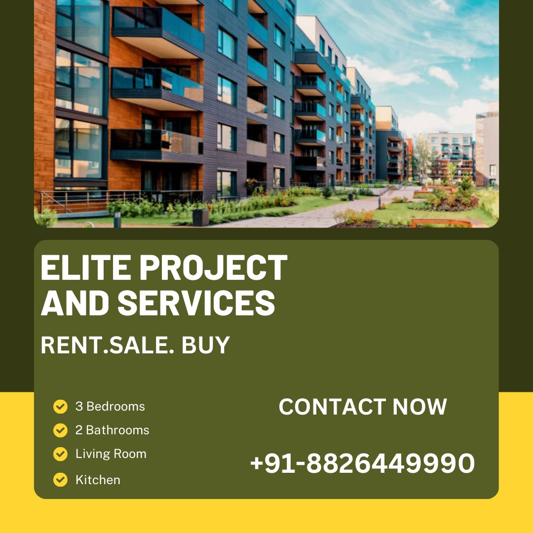 Eliteproject_'s tweet image. Elite Project and Services specializes in the sale, purchase, and rental of properties, including 1BHK, 2BHK, and 3BHK flats.

#FlatSale
#FlatRent
#FlatPurchase
#RealEstate
#PropertyDeals
#DreamHome