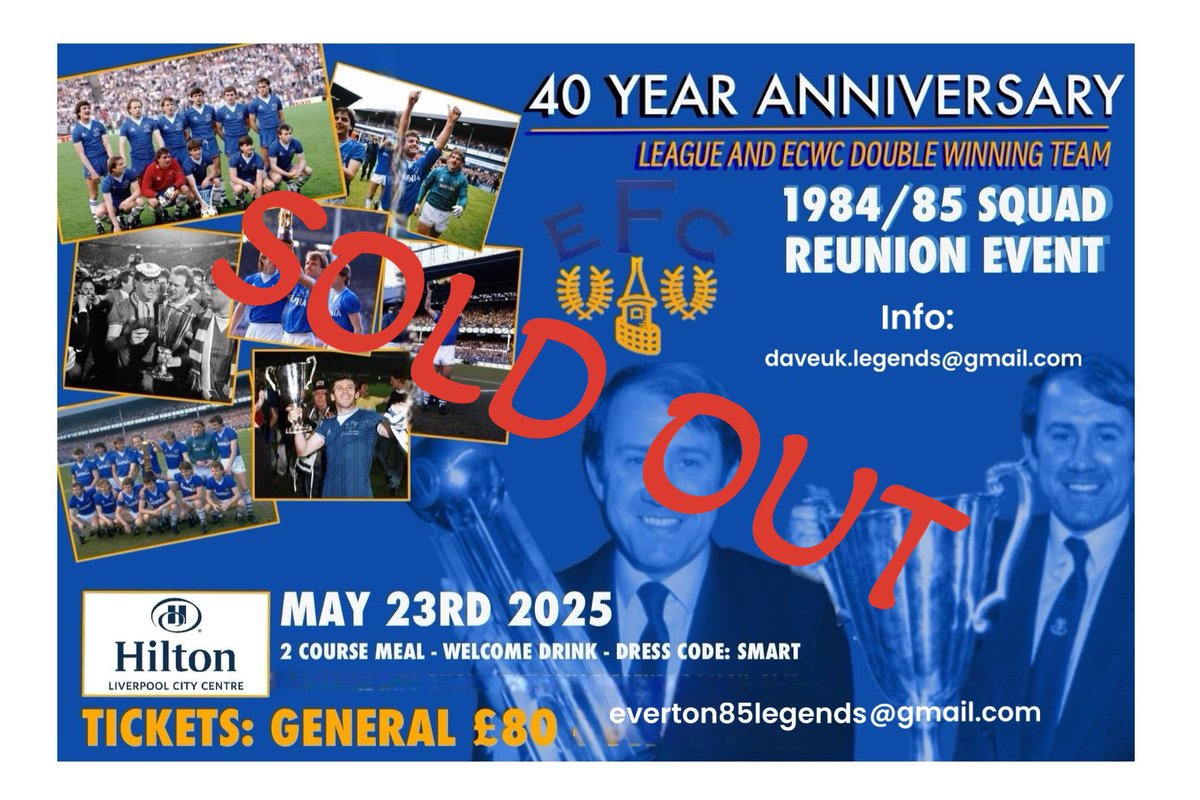 davecocky's tweet photo. A sponsor package has become available for this blues 📧: info everton85legends@gmail.com   @EFCFPF  @Everton @NevilleSouthall @KevRatcliffe4 @DegsyMount  shares appreiciated 💙👍🏻 https://t.co/ebdFfqpVdJ