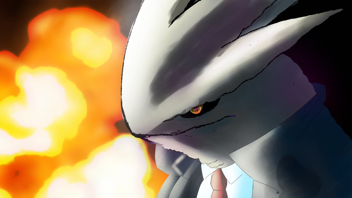 Takenshinji10's tweet photo. A businessman tyranitar 

#pokemonfanart  #tyranitar https://t.co/qUgGswShMk