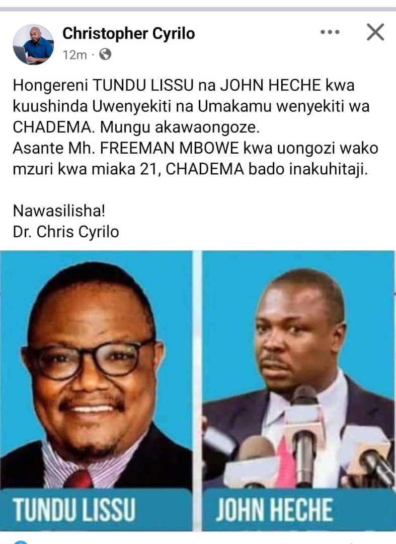 OTaiwap's tweet photo. Wajumbe wa @ccm_tanzania nitofauti sana na wajumbe wa @ChademaTz . Wajumbe wa Chadema ni watu maana sana @JPngare2021 @Oleshangay @DenisMoses14 @TunduALissu @MariaSarungiFan @tubuluTLS20 https://t.co/uDhGM5V2KD