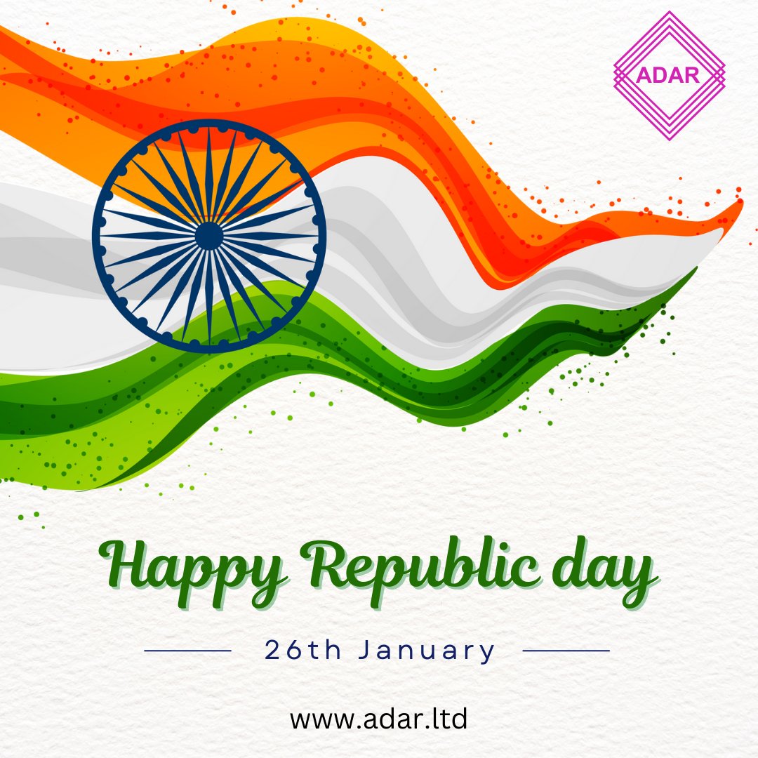 ADAR_Services's tweet photo. Let us all together increase the pride and honor of the country, many happy wishes for Republic Day!
.
.
.
#happyrepublicday #happyrepiblicdayofindia #india #gantartadiwas #26january #Adar #adarservices https://t.co/5vtSgowN0M