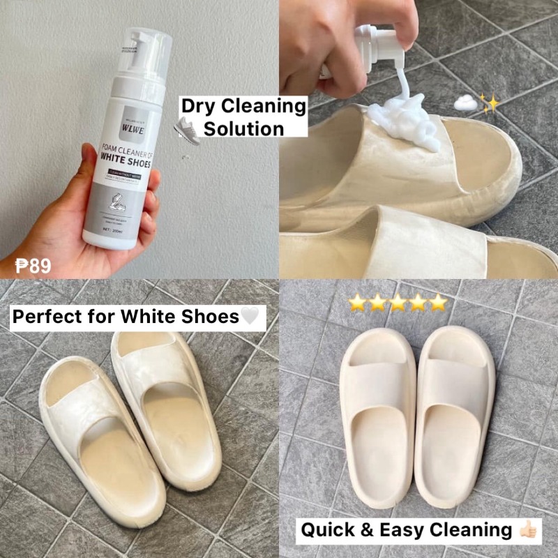 jellyinth's tweet photo. WILLIAM WEIR Shoe Cleaner! 👟✨ Effortlessly cleans and restores foam shoes without damage—perfect for white shoes. The easy-to-use formula keeps sneakers looking fresh and spotless. Highly recommend it! 💧
Price: ₱89
📍>>  https://t.co/0QWZV2iq6r