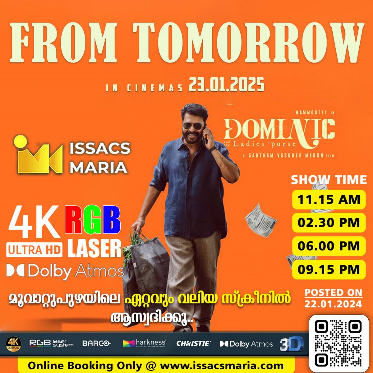 issacsmaria_'s tweet photo. #Mammootty  #DominicAndTheLadiesPurse #MammoottyKampany #GauthamVasudevMenon @menongautham #WayfarerFilms @SamadTruth #IssacsMaria #Muvattupuzha https://t.co/ynw0nl5Y2u