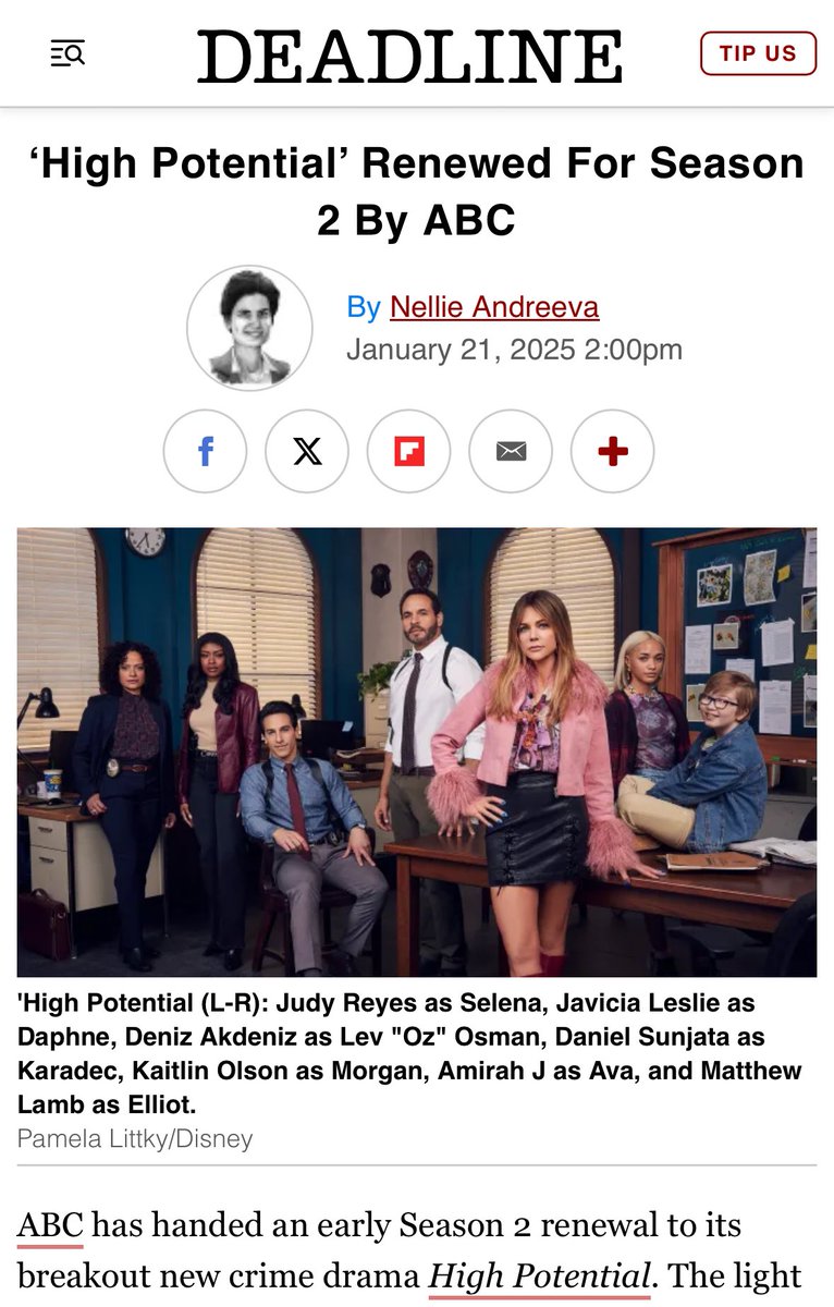 Early renewal! 🙌🏾 With so much going on,  it’s nice to hear good news. #HighPotential