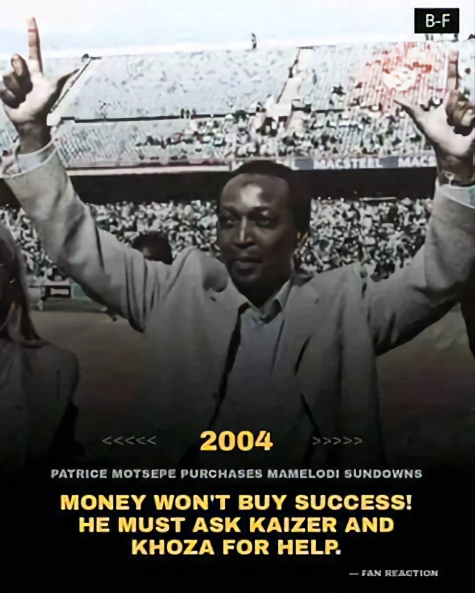 This was them when Sundowns was buying players and not winning the league but today same people say Sundowns is wining the league because of money. How do we take them seriously? 🤡