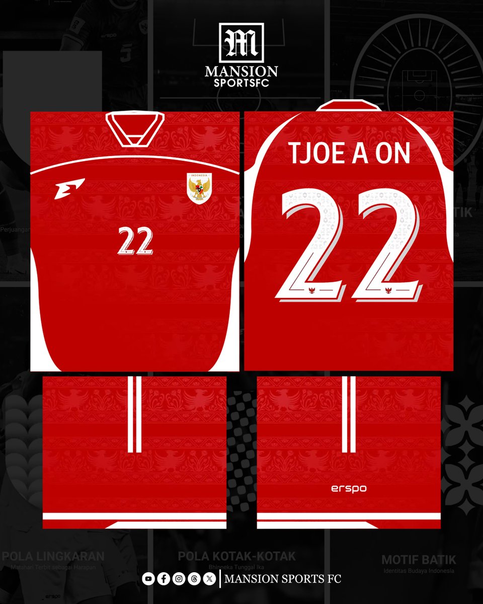 mansionfcid's tweet photo. Jersey Timnas Indonesia ??? 👀
#TimnasIndonesia #Timnas #Indonesia #TimnasDay #Erspo #Jersey #Fantasy #PlayerIssue #MansionSportsFC https://t.co/KKaMGLkMnX