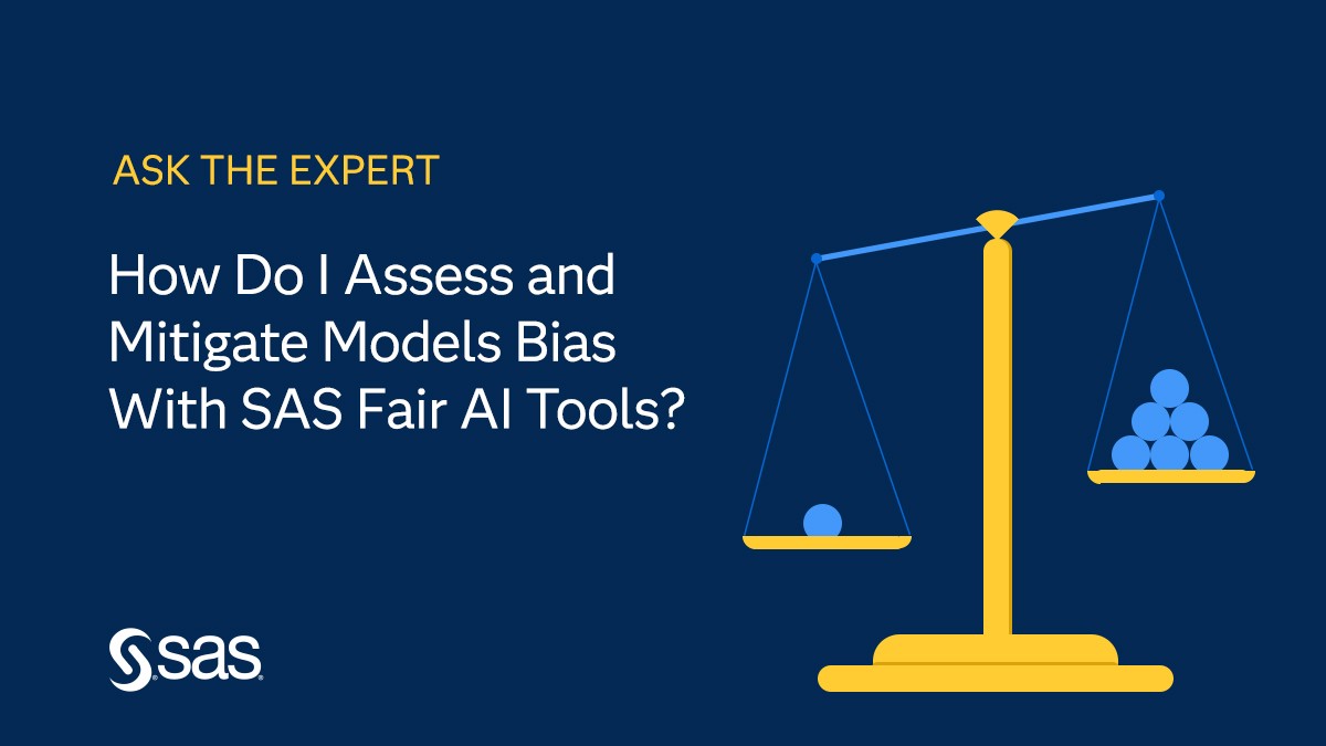 Bias can enter a predictive model through direct variables or indirect means. Come see how to assess and mitigate. Join this #SASwebinar LIVE February 25 at 11 am ET. Register now: 2.sas.com/6019aaOcB