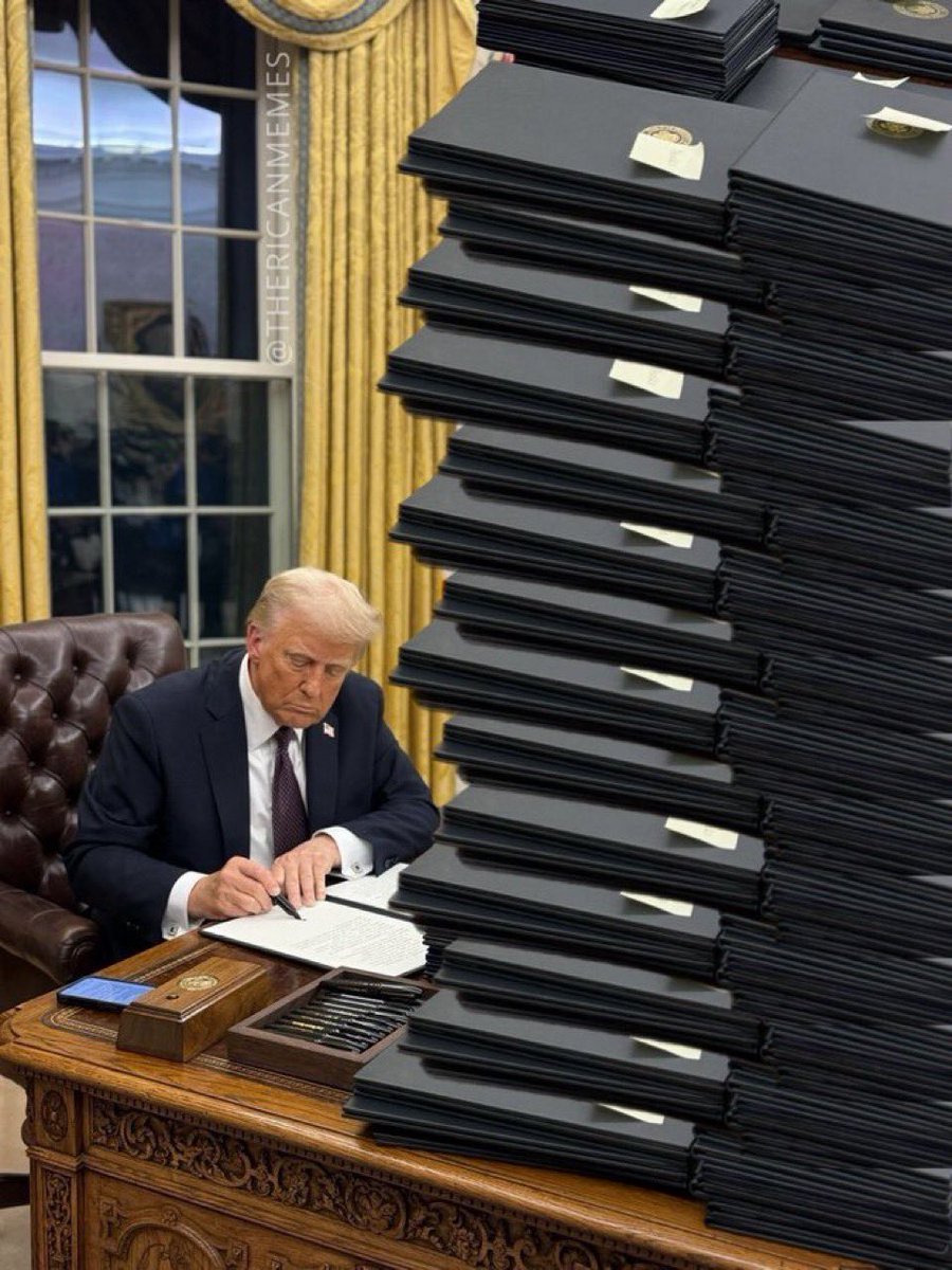 Trump signing all of the crypto executive orders