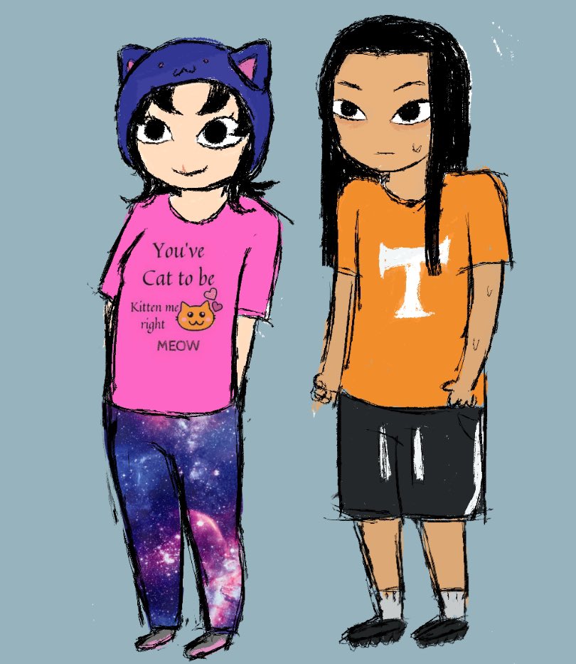 Zaiatfg's tweet photo. Humanstuck meowrails doodle those two kids that don't play about field day https://t.co/amtHCnT1oa