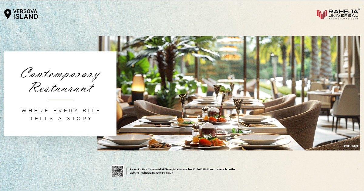 RahejaUniversal's tweet photo. Immerse yourself in a world where every dish is a masterpiece. Each flavor is delicately curated to create a dining experience as exquisite as the contemporary elegance that surrounds you.

#RahejaUniversal #VersovaIsland #LuxuryLiving #FineDiningExperience #Mumbai #RealEstate https://t.co/lkWx7ffSHw
