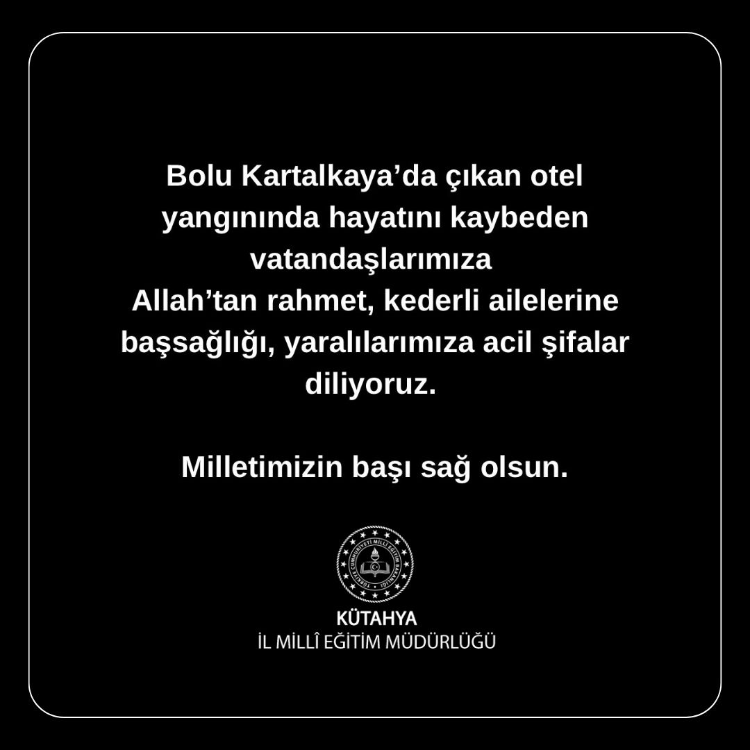 Milletimizin başı sağ olsun.

<a href="/tcmeb/">Millî Eğitim Bakanlığı</a> <a href="/KutahyaValiligi/">T.C. Kütahya Valiliği</a> <a href="/Yusuf__Tekin/">Yusuf Tekin</a> <a href="/BasyigitHasann/">Hasan BAŞYİĞİT</a>