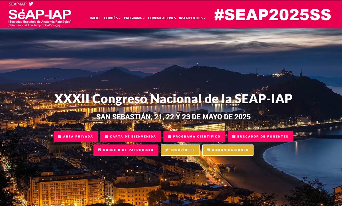 edusqo's tweet photo. El 7 de Marzo es la fecha límite para envío de comunicaciones a #SEAP2025SS San Sebastián. XIII Congreso de la Sociedad Española de Anatomía Patológica.
@SEAP_IAP #IWantYouForSEAP #Deadline #ILoveDeadlines 🤓 https://t.co/P6gWyadkfW