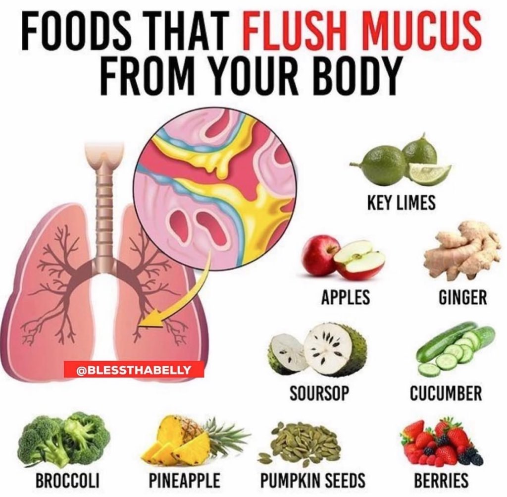 HolisticHHQ's tweet image. Foods that flushes mucus out of the body