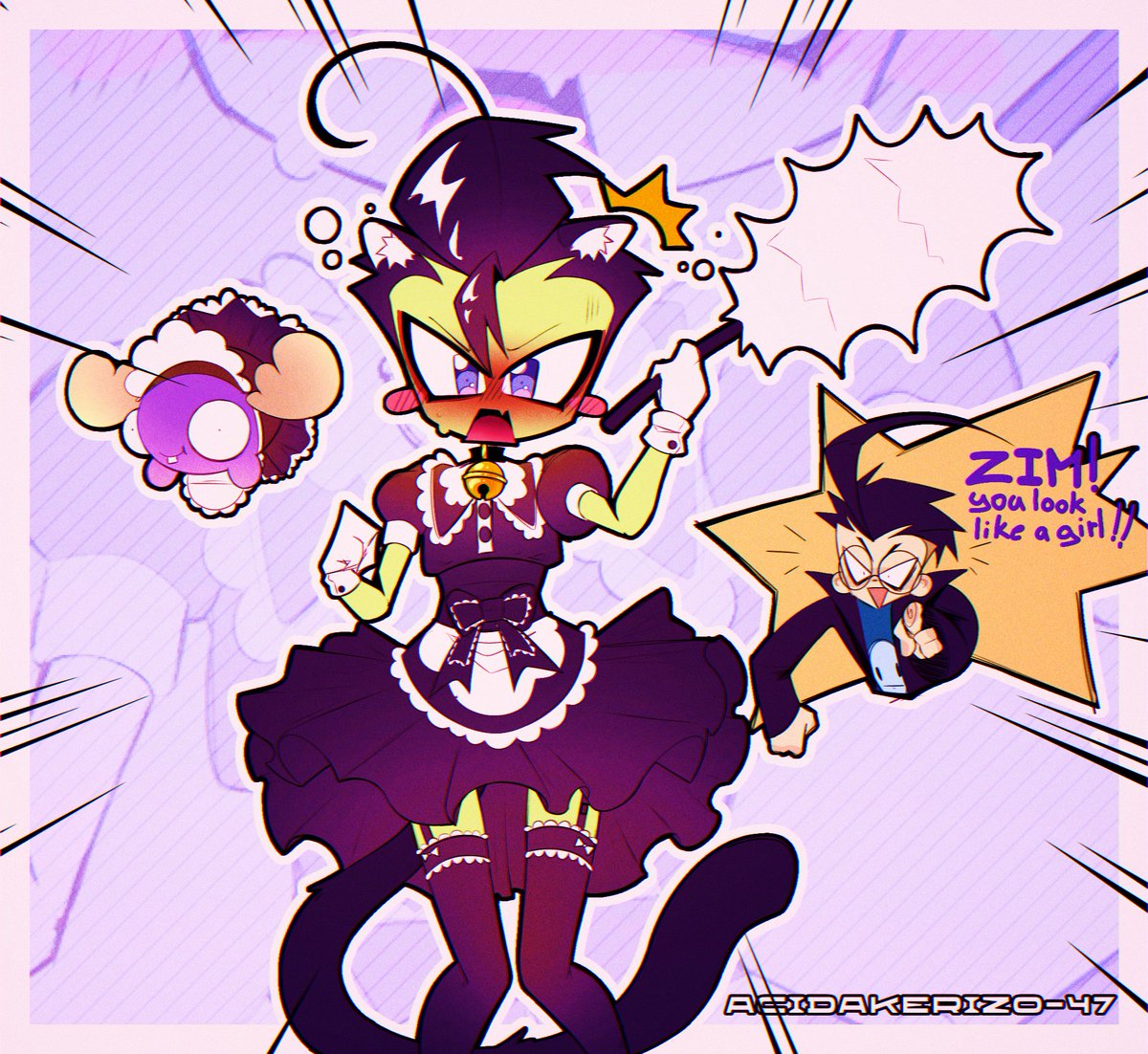 AcidaKerizo47's tweet photo. one of my favourite with Zim lmao

#ArtistsOnTwitter #InvaderZim #invader_zim #zim #dib #dibmembrane #iz #minimoose #fanart https://t.co/1kkAn6tdSF