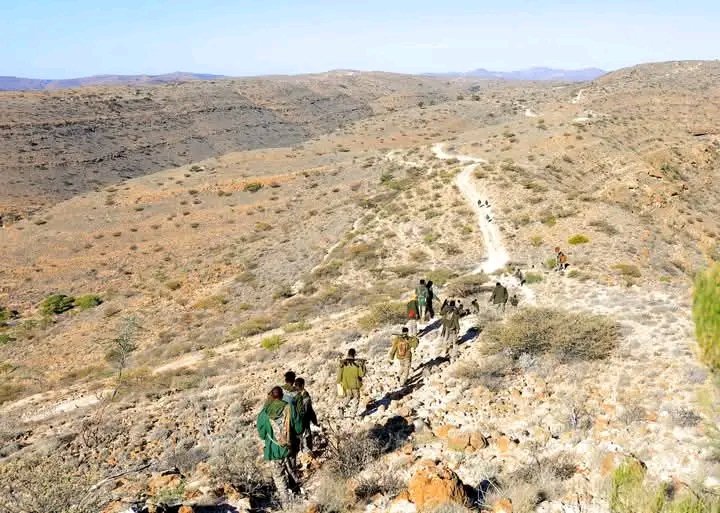 puntlandpost's tweet photo. #CALMIS: Ciidamada difaaca Puntland ayaa saaka hawlgallo qorshaysan oo dhawr jiho ah ka wada buuraha Calmiskaad ee gobolka Bari, kuwaasi oo ay Ciidamadu ku beegsanayaan kooxaha Argagixisada ah ee Daacish.

Cutubyo ka tirsan ciidamada difaaca Puntland oo aad u qalabaysan ayaa saaka jihooyin kala duwan oo kamid ah buuraha Calmiskaad kaga jira hawlgallo qorshaysan oo lagu baacsanayo mileeshiyaadka Argagixisada ah ee Daacish oo weli ku go'doonsan meelaha qaar sida ay sheegayaan saraakiisha Ciidamada.

Puntland Post
