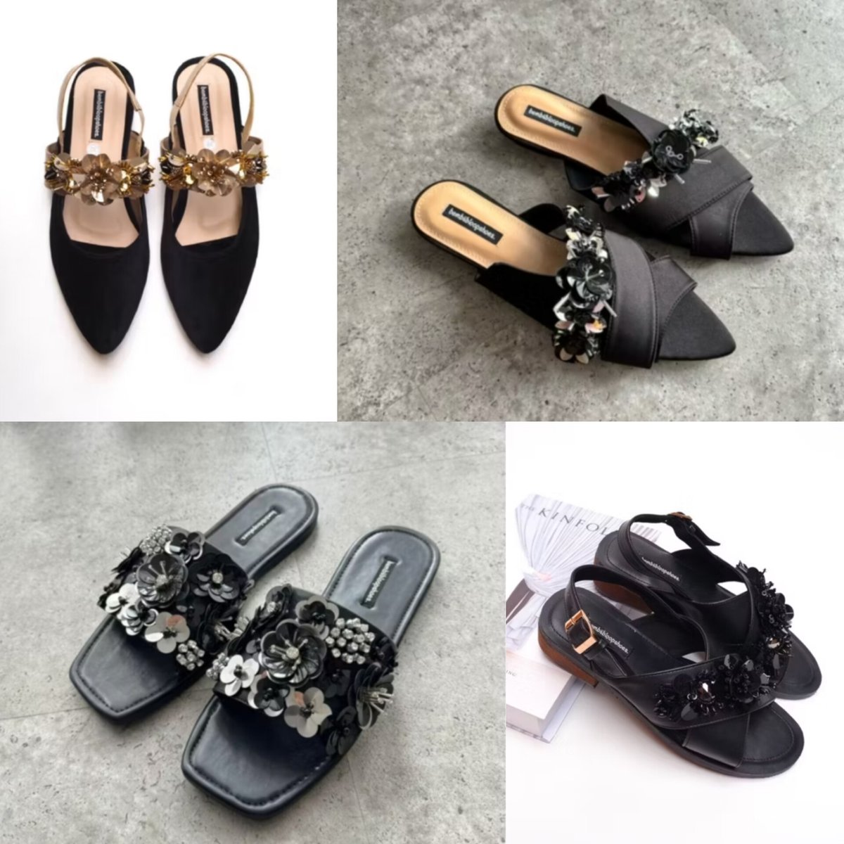 Rekomendasi black footwear

Sandal dan sepatu serba hitam yang cantik, elegan dan modelnya ga pasaran cocok untuk kondangan, lebaran atau acara non formal lainnya.

- a thread-