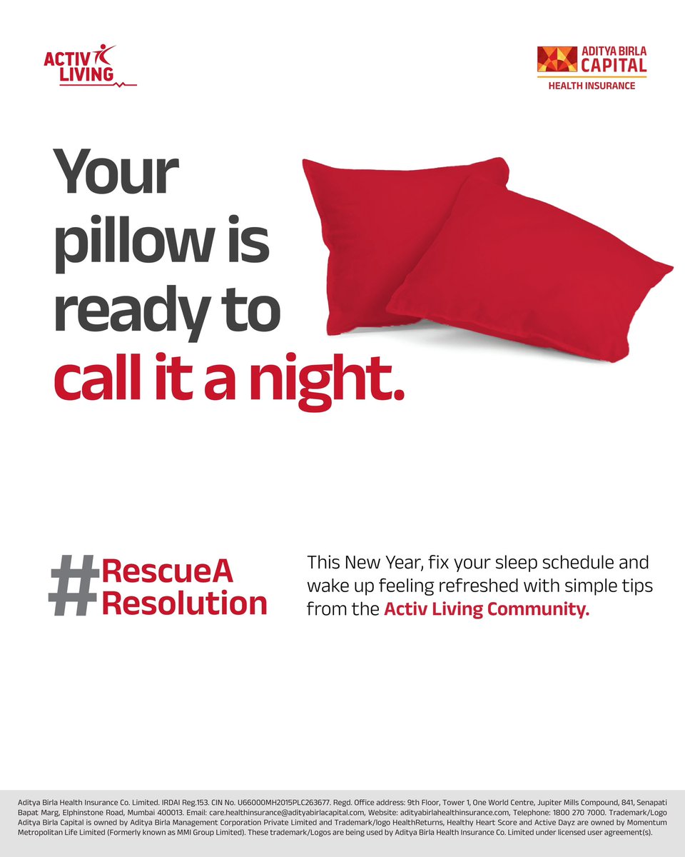 abhealthin's tweet photo. Your pillow is ready to call it a night! 💤

This New Year, #RescueAResolution to prioritize better sleep and wake up feeling refreshed every day. 

Find expert-backed tips to fix your sleep schedule and boost your health on the Activ Living Community. 

https://t.co/cv4CZ31Ggd https://t.co/iO4wvnuu9s