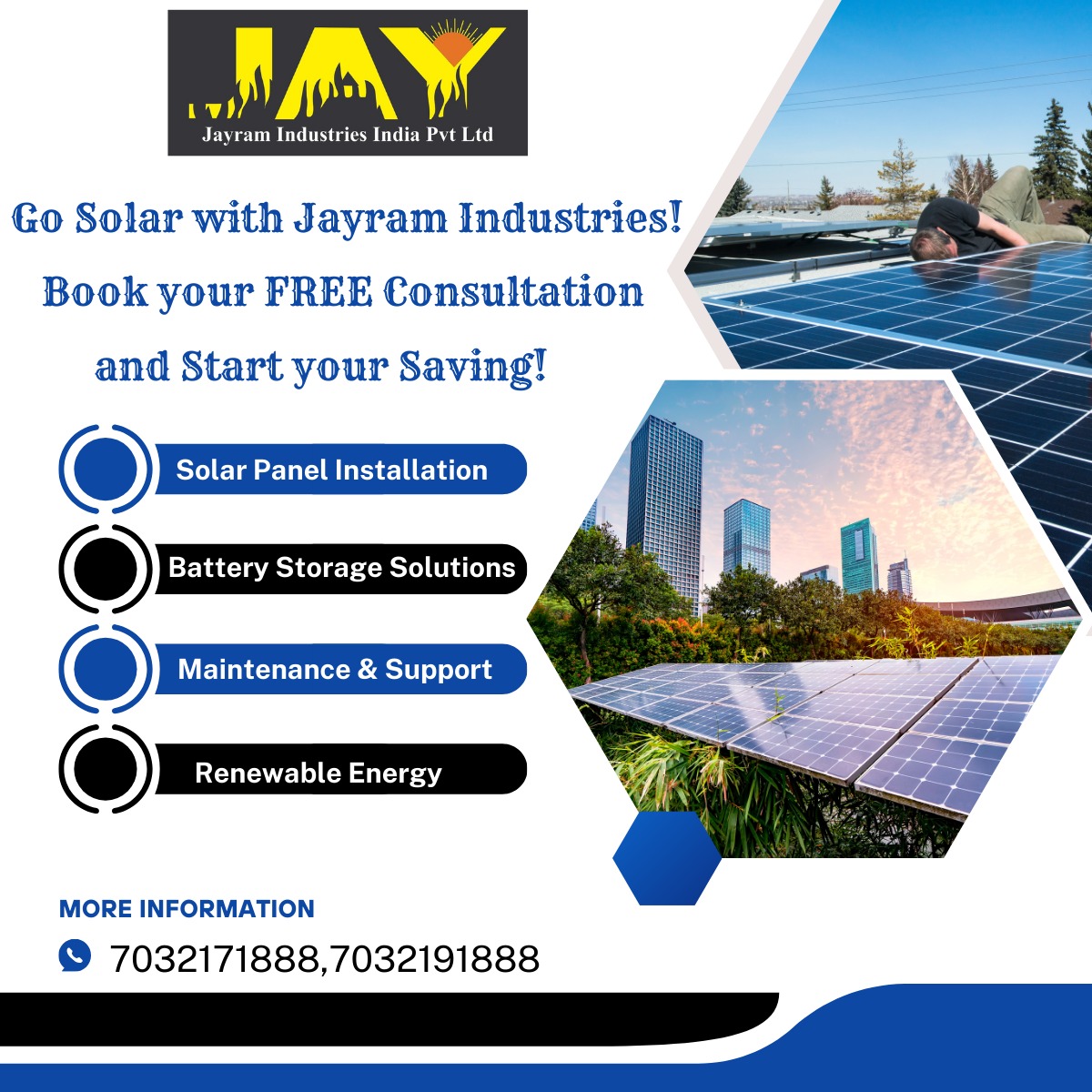 Jayramltd's tweet photo. https://t.co/2FcWTi52GD Fill out the form to Unlock the Power of the Sun with a Free Solar Consultation!
#FreeSolarConsultation #SolarEnergy #GoSolar #SolarServices #RenewableEnergy #SaveOnEnergy #SustainableEnergy #GreenEnergy #SolarPower #EcoFriendly https://t.co/PRliT6pzjT
