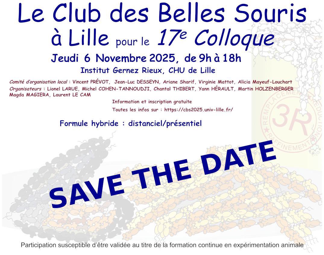 Don't miss the chance to come along to this incredible conference day where research based on animal models and the implementation of the 3R rule will be in the spotlight. This free event will take place in Lille on 6 November. We look forward to seeing you there