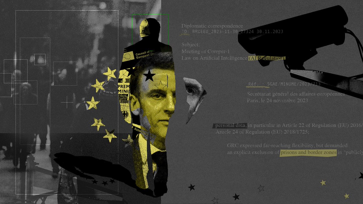 Revealed: France, Greece &amp; others lobbied to weaken European AI Act

Governments secured loopholes in new law, enabling AI-powered surveillance in border zones and public spaces for 'national security', internal docs obtained by Investigate Europe reveal: investigate-europe.eu/posts/france-s…