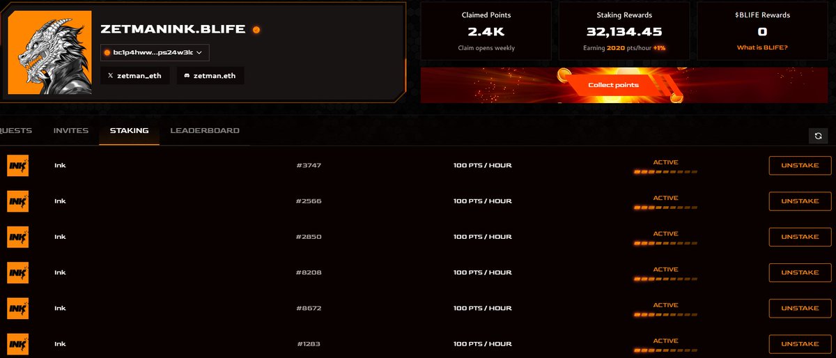 zetman_eth's tweet image. Soft stake your INK @BLIFEProtocol and start earning points!

Register your BLIFE ID: 
app.blifeprotocol.com/?referral=0TFH… 

More referrals for grabs:
TF2TH1FOC
UKG7BRP4R
670AC9RL0
HBSZDFJSK
K1195XDF9
V0A8VQNQT
NFYT4AVEL
M4QHM6A82
GRPE2BXBY
IA3LOB5CN
EAMEDBRRC

#getINKed #BLIFEID $BLIFE