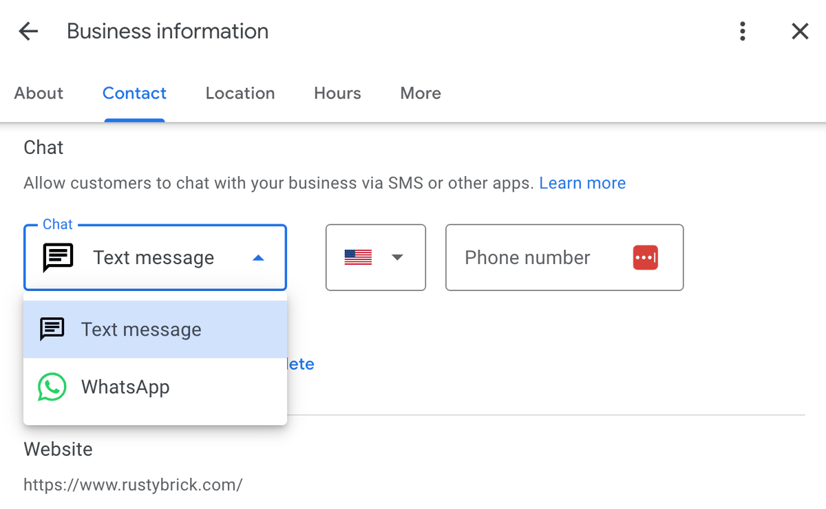 Google seems to have launched WhatsApp and text chat for Google Business Profiles in the US  seroundtable.com/google-busines…