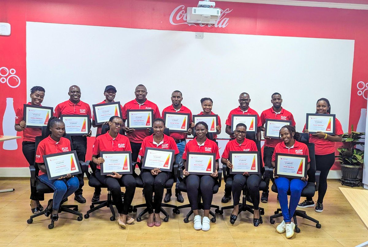 CocaColaBevUg's tweet photo. Fostering Future Leaders in Uganda. 

In a world where businesses are constantly evolving, the essence of true leadership lies in fostering an environment where employees can thrive not only professionally but also personally. Coca-Cola Beverages Uganda Limited, prides itself in creating such an environment, where employees are encouraged to reach their full potential.

 Last year, 15 employees completed the rigorous one year Frontline Leadership Development Program (FLDP), designed to equip them in their current roles, while developing a strong pipeline of leadership talent for the company.

#RefreshUG
#CCBU