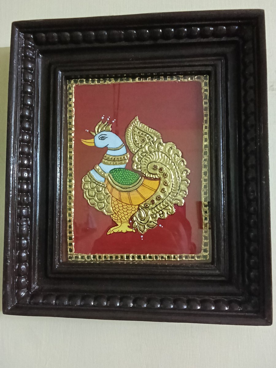 host2money's tweet photo. Own an Exquisite Anna Pachi Tanjore Painting ✨

🖼️ Size: 10" x 8"
🌟 Frame: Chettinad teakwood
🎨 Gold: Original gold foil

💰 Price: ₹7,000 / $100

Add timeless beauty and tradition to your space! Perfect for your home or as a thoughtful gift.

📞 DM now to order! https://t.co/hrL9j8wjWV