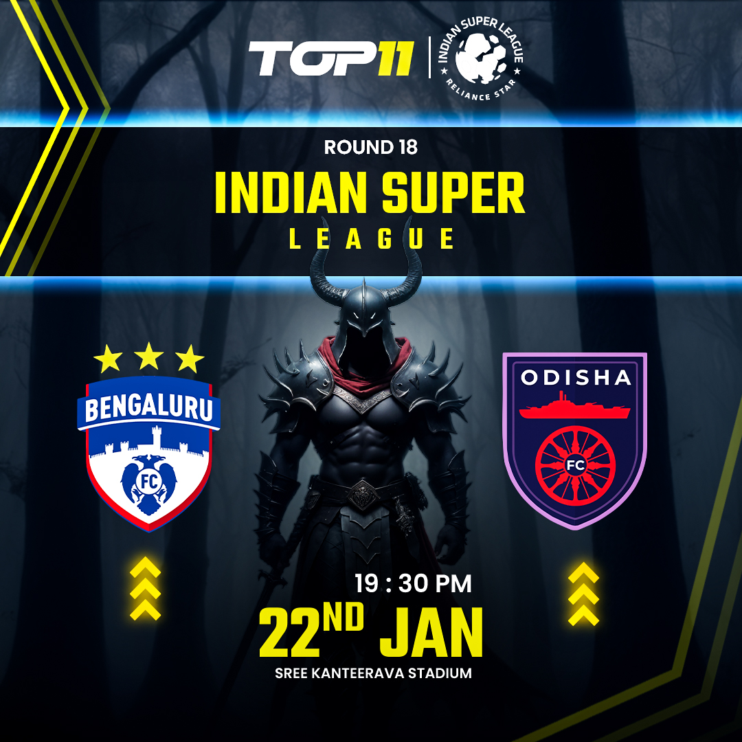 Top11_india's tweet photo. The line-ups are in! ⚽ Both teams have strong squads ready to battle it out. 💫 Check out the starting XI and get ready for an action-packed game. 🔥🕐

#ISL2024 #BFCvOFC #TeamLineups https://t.co/Wr5H2132iN