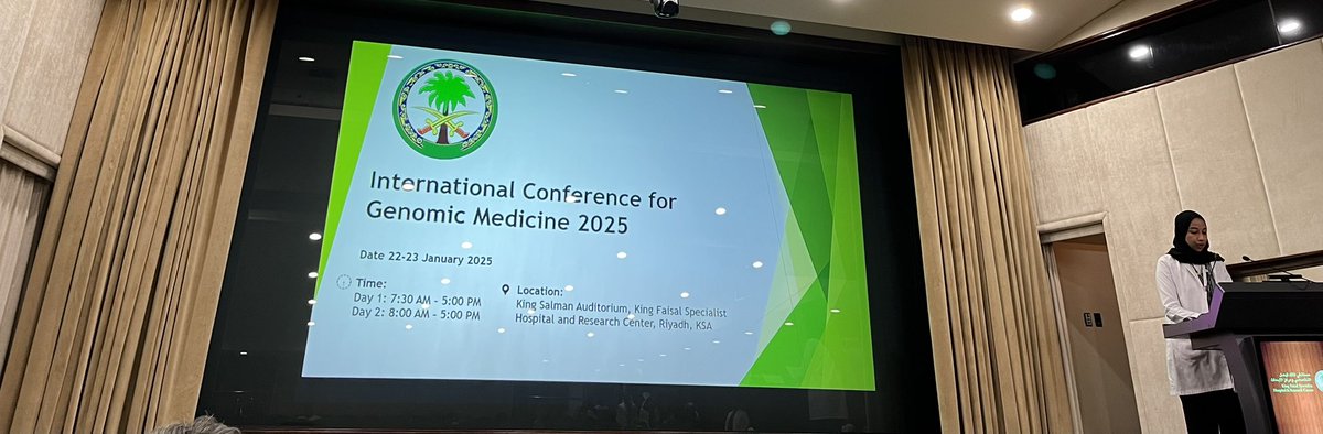 International Conference on Genomic Medicine starting with great talks from Genomic Medicine CoE leaders on how precision medicine has been successfully rolled out at <a href="/KFSHRC/">مستشفى الملك فيصل التخصصي ومركز الأبحاث</a>.Reaching 44,000 genomic tests in 3 years is a marvellous achievement for patients in the region #ICGM25