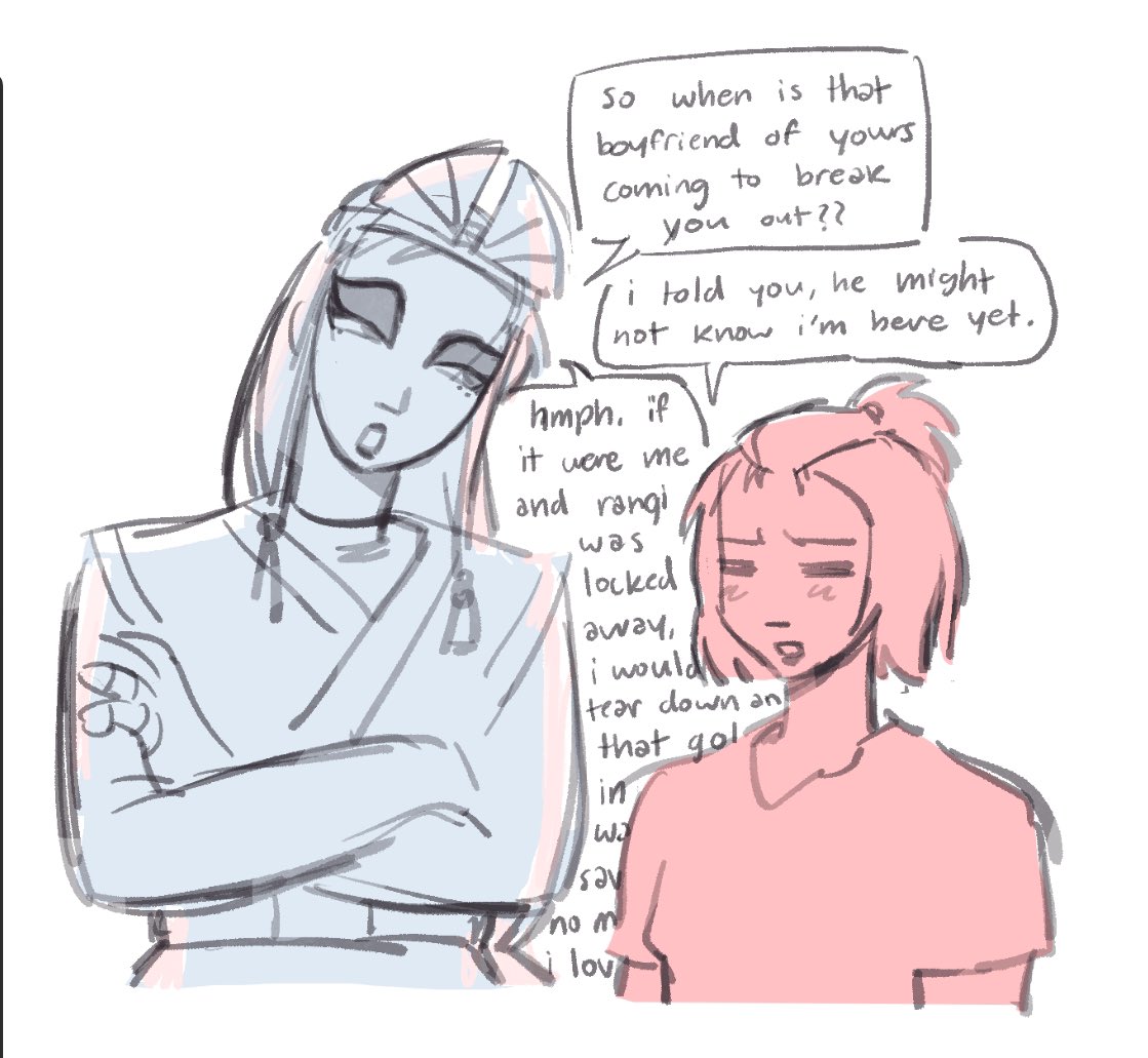 i imagine kyoshi would be to sokka what dads are to their daughter’s first boyfriend in tv shows