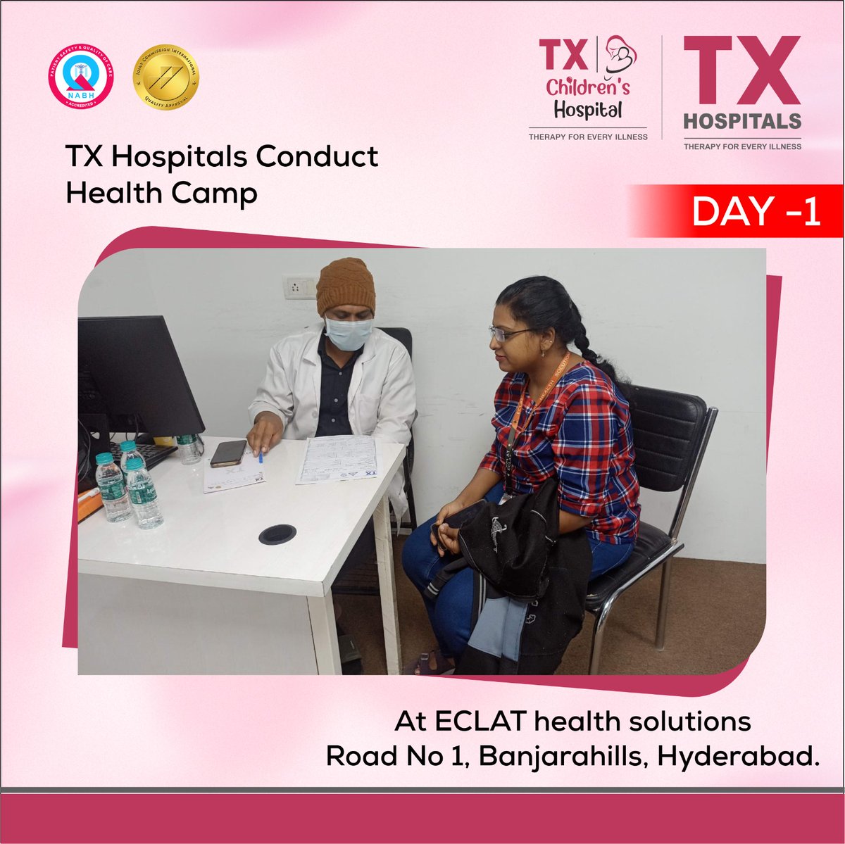 txhospitals's tweet image. 𝐘𝐨𝐮𝐫 𝐡𝐞𝐚𝐥𝐭𝐡 𝐦𝐚𝐭𝐭𝐞𝐫𝐬! 🩺 𝐅𝐫𝐞𝐞 𝐡𝐞𝐚𝐥𝐭𝐡 𝐜𝐚𝐦𝐩 𝐛𝐲 𝐓𝐗 𝐇𝐨𝐬𝐩𝐢𝐭𝐚𝐥𝐬 𝐚𝐭 𝐄𝐜𝐥𝐚𝐭, 𝐁𝐚𝐧𝐣𝐚𝐫𝐚 𝐇𝐢𝐥𝐥𝐬.
👉 𝐁𝐨𝐨𝐤 𝐲𝐨𝐮𝐫 𝐜𝐡𝐞𝐜𝐤𝐮𝐩 𝐭𝐨𝐝𝐚𝐲!

#txhospitals #TXHospitals #EclatHealthSolutions #HealthCamp #BanjaraHills