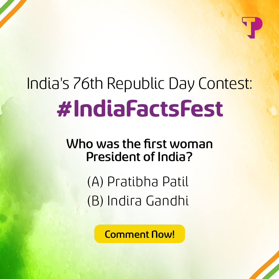 The 14th question of the #IndiaFactsFest Contest is here! 
Comment your answer below! 👇

Remember to:
1️⃣ Add #IndiaFactsFest and #TPIndia in your answer
2️⃣ Tag @tpindiaofficial and 3 of your friends

#TPIndia #ContestAlert #RepublicDay2025 #JaiHind #Contest