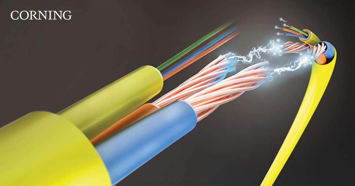 CorningOpComm's tweet photo. Corning’s ActiFi #CompositeCable combines single-mode optical fiber with copper power, optimizing space, safeguarding investments, speeding up deployment, and future-proofing your tech strategy. https://t.co/dMFG3FMbxx #FTTE #Network https://t.co/sjqIKU98jC